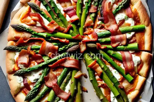 Bacon and Asparagus Pizza