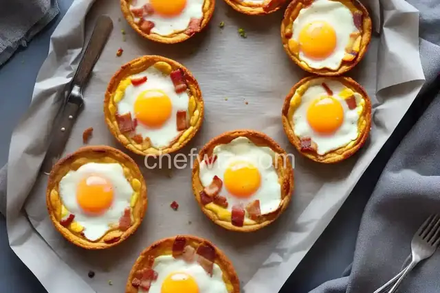 Bacon and Egg Breakfast Tarts