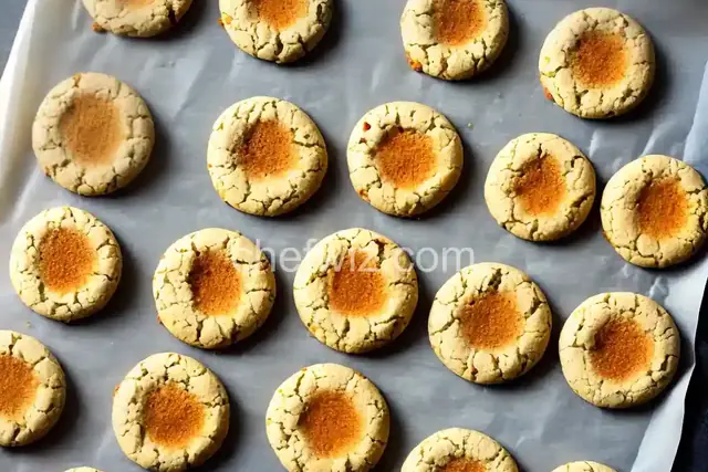 Bake and Slice Thumbprint Cookies