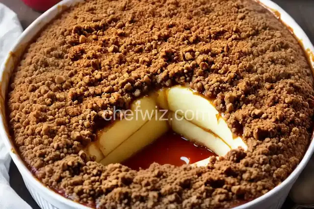 Baked Apple with Crisp Topping