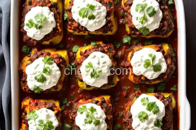 Baked Beef Chiles Rellenos Casserole