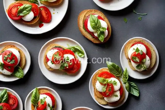 Baked Caprese Crostini