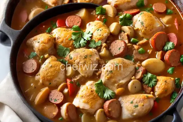 Baked Chicken and Sausage Gumbo