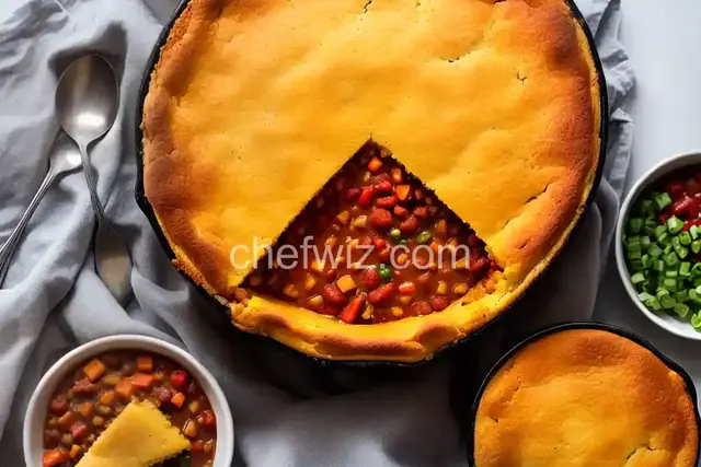 Baked Chili Cornbread Pot Pie