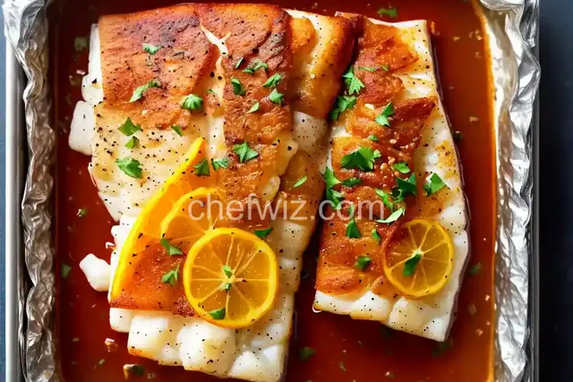Baked Cod in Foil