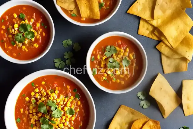 Baked Corn Tortilla Strips for Mexican Soups