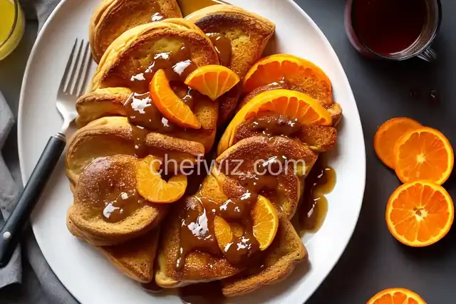 Baked Croissant French Toast With Orange Syrup