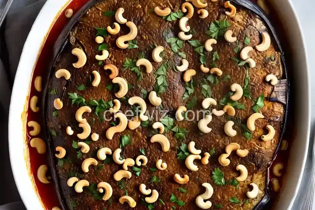 Baked Eggplant with Cashews