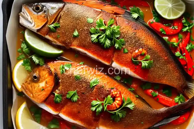 Baked Fish with Shrimp