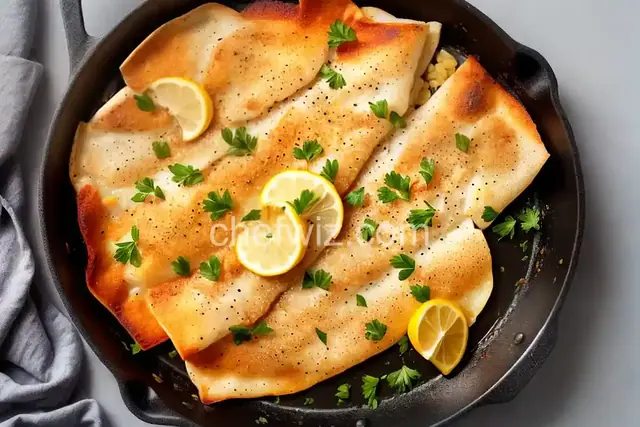 Baked Flounder with Panko and Parmesan