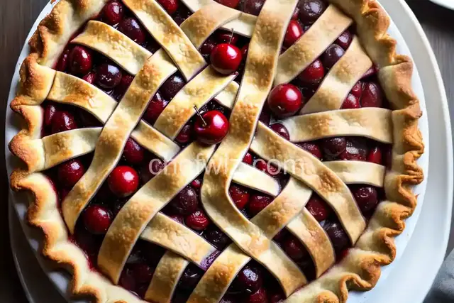 Baked Fresh Cherry Pie