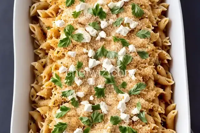Baked Goat Cheese Pasta
