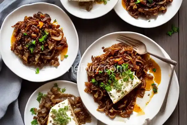 Baked Goat Cheese With Caramelized Onions