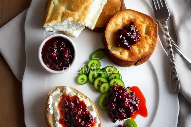 Baked Goat Cheese with Jalapeño Cherry Jam