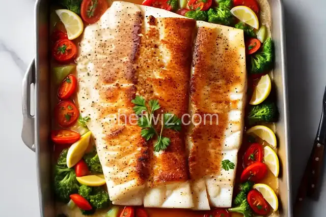 Baked Halibut Sitka