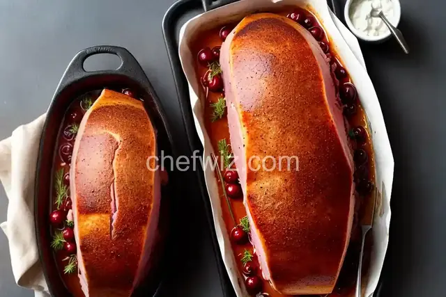 Baked Ham with Spiced Cherry Glaze