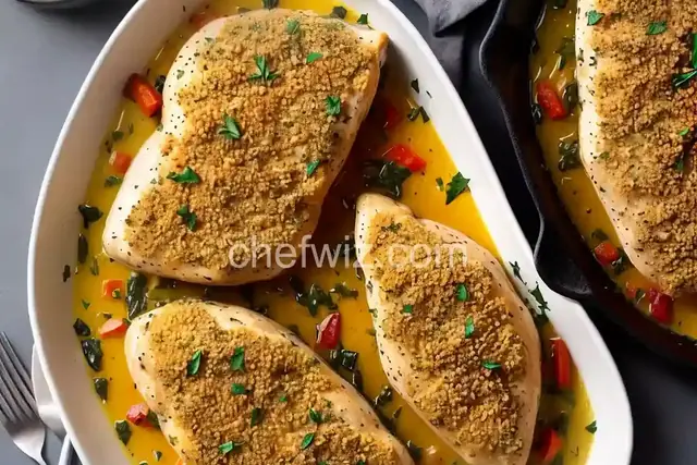 Baked Herb-Crusted Chicken Breast