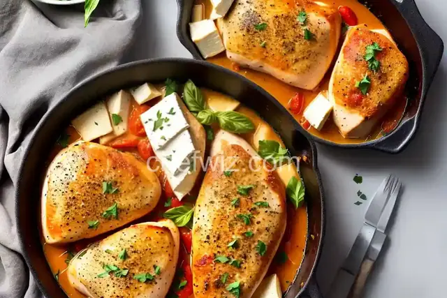 Baked Italian Chicken Breast with Brie