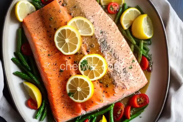 Baked Lemon-Butter Salmon