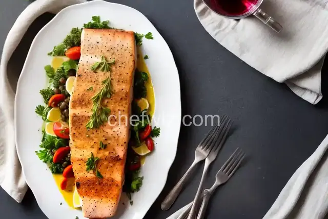 Baked Mahi Mahi with Wine and Herbs