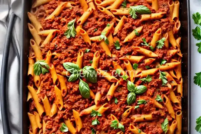 Baked Mostaccioli