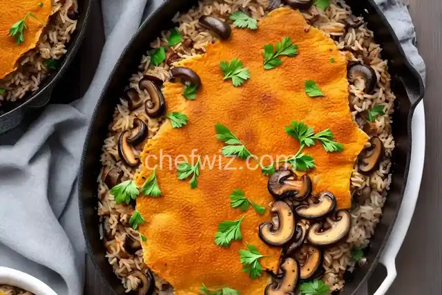 Baked Mushroom Rice