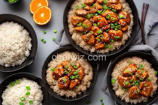 Baked Orange Chicken and Brown Rice