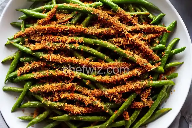 Baked Parm Green Bean Fries