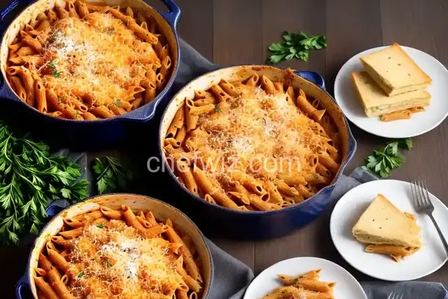 Baked Penne Alla Vodka with Turkey