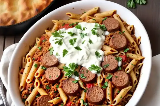 Baked Penne with Italian Sausage