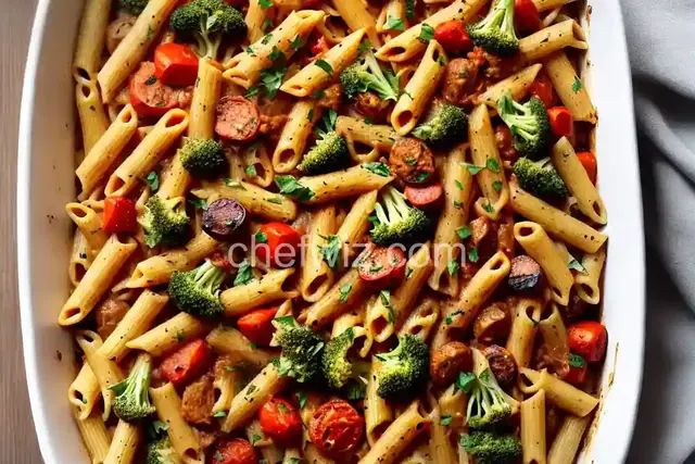 Baked Penne with Roasted Vegetables