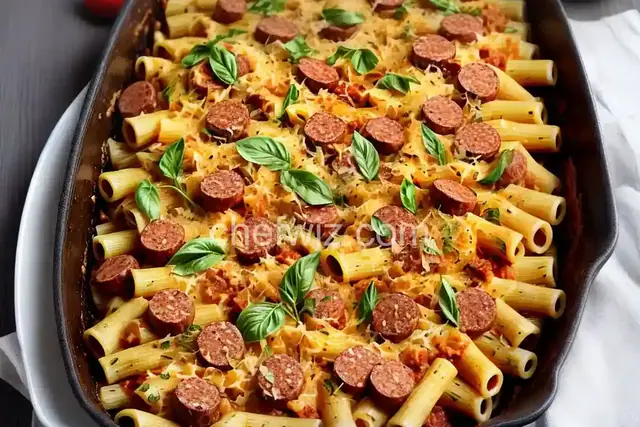 Baked Rigatoni with Italian Sausage and Fennel