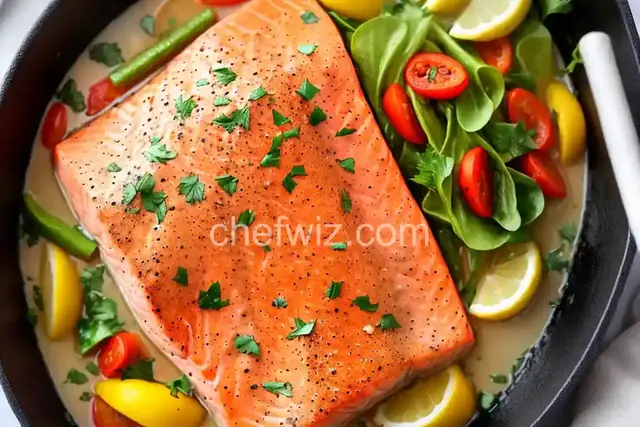 Baked Salmon Steak