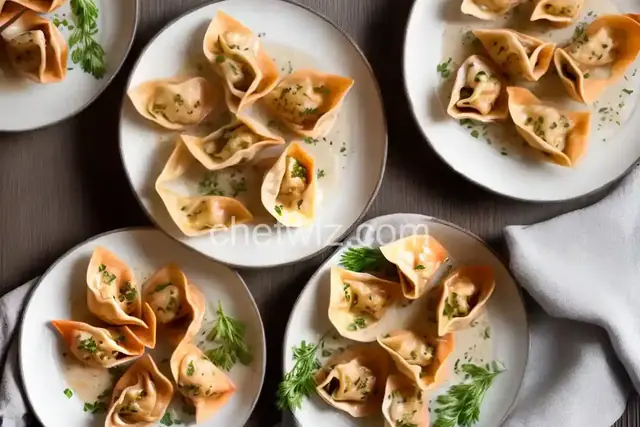 Baked Salmon Wontons