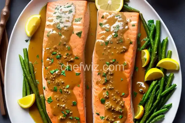 Baked Salmon with Honey Mustard Sauce