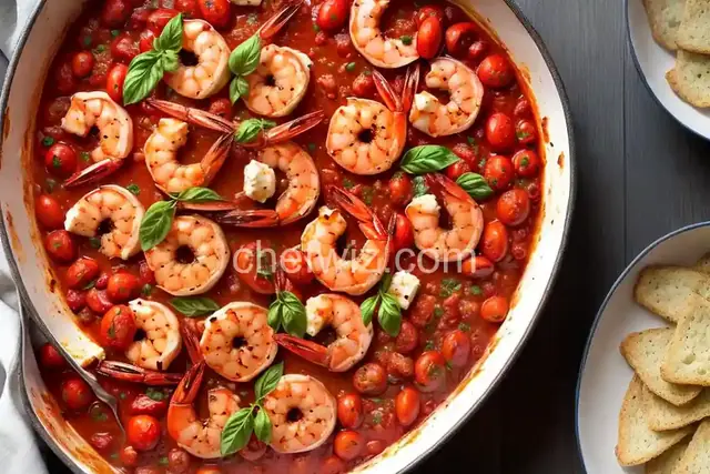 Baked Shrimp with Tomatoes and Feta