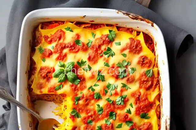 Baked Spaghetti Squash Lasagna Style