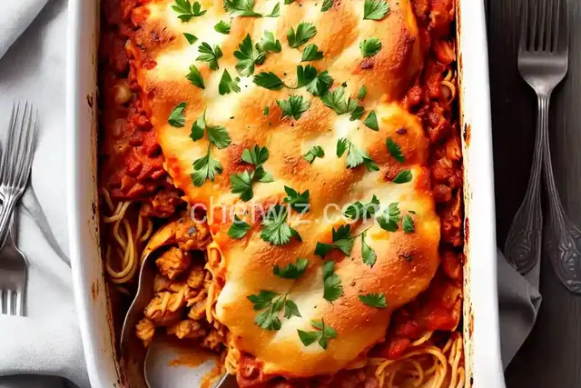 Baked Spaghetti with Chicken