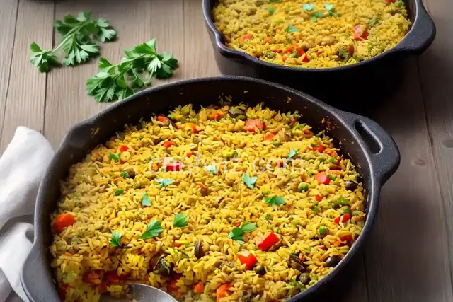 Baked Vegetable Rice Pilaf