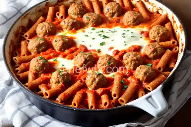 Baked Ziti with Meatballs