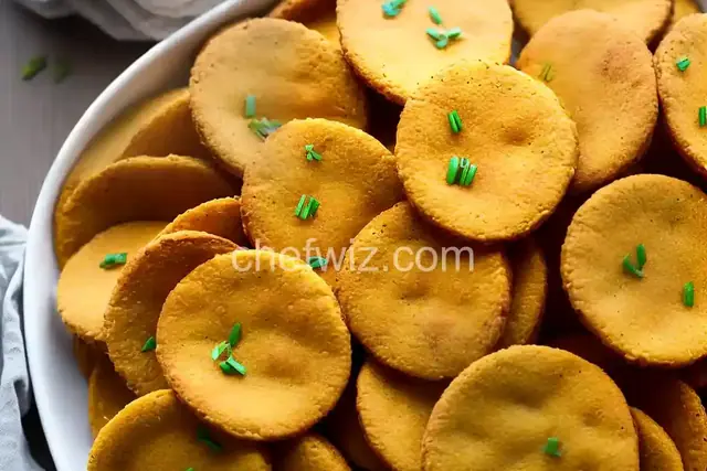 Baked cheddar pickle crisps