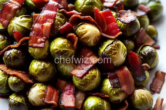 Balsamic Roasted Brussels Sprouts with Bacon