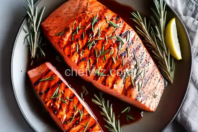 Balsamic and Rosemary Grilled Salmon