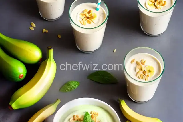 Banana Avocado Yogurt Smoothie