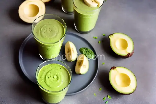 Banana, Avocado, and Spinach Smoothie
