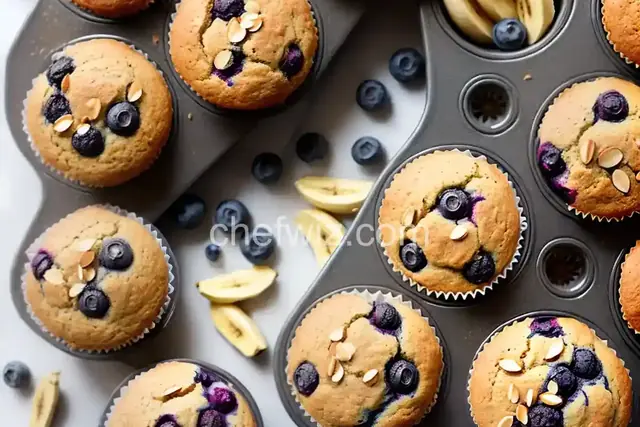 Banana Blueberry Almond Flour Muffins (Gluten-Free)