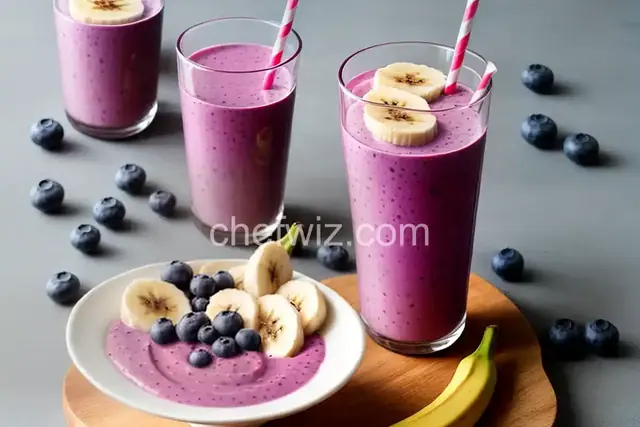 Banana-Blueberry Smoothie With Tahini
