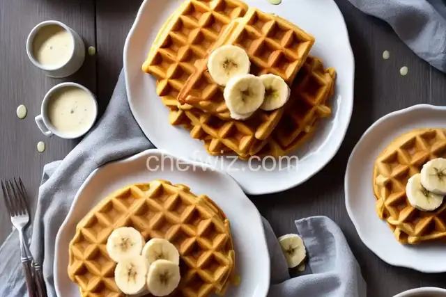 Banana Buttermilk Waffles