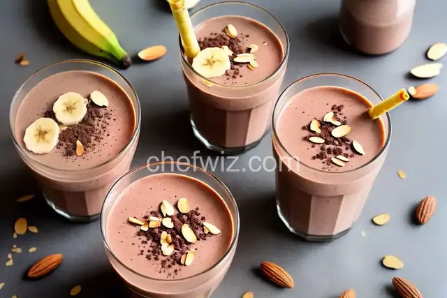 Banana Chocolate Almond Milk Smoothie