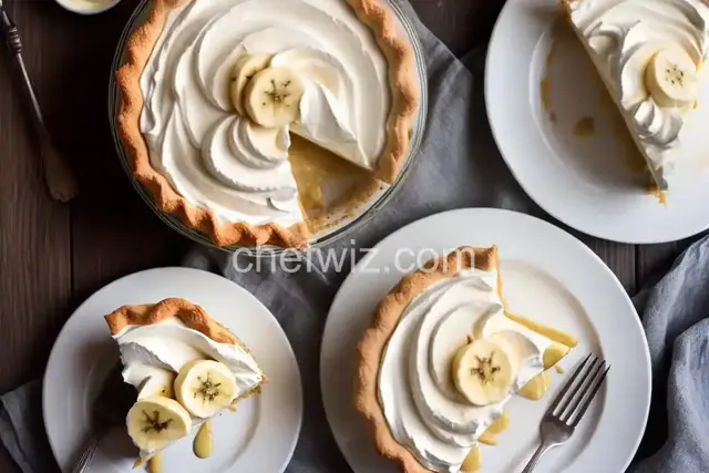 Banana Cream Pie With Bourbon Whipped Cream